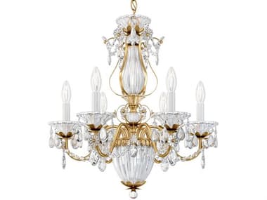 Schonbek Bagatelle 6-Light Silver Crystal Candelabra Chandelier S51246