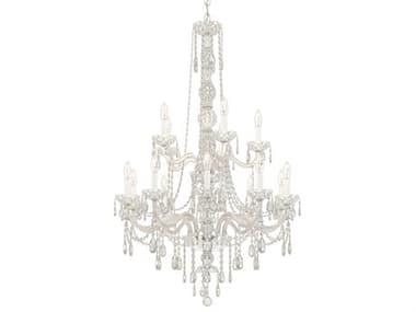 Schonbek Arlington 15-Light Polished Silver Crystal Candelabra Chandelier S51308