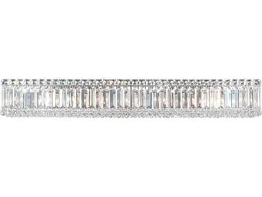 Schonbek Quantum 9-Light Stainless Steel Crystal Vanity Light S52225