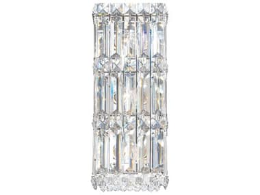 Schonbek Quantum 3-Light Stainless Steel Crystal Wall Sconce S52236