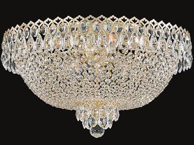 Schonbek Camelot 6-Light Gold Crystal Bowl Flush Mount S52618