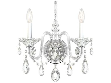 Schonbek Sterling 2-Light Silver Crystal Wall Sconce S52991