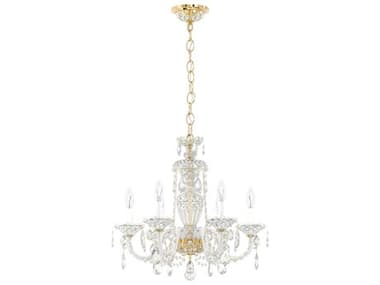 Schonbek Sterling 6-Light Silver Crystal Candelabra Chandelier S52994