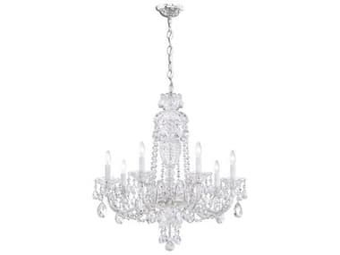 Schonbek Sterling 7-Light Silver Crystal Candelabra Chandelier S52995