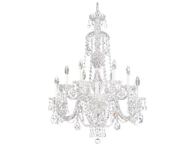 Schonbek Sterling 12-Light Silver Crystal Candelabra Chandelier S52997