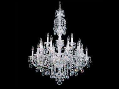 Schonbek Sterling 20-Light Silver Crystal Candelabra Chandelier S52998