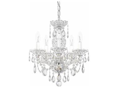 Schonbek Sterling 5-Light Silver Crystal Candelabra Chandelier S52999