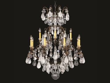 Schonbek Renaissance Rock Crystal 13-Light Bronze Candelabra Chandelier S53572