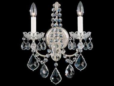 Schonbek New Orleans 2-Light Silver Crystal Wall Sconce S53651