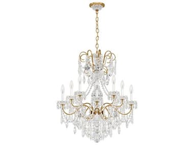 Schonbek New Orleans 10-Light Silver Crystal Candelabra Chandelier S53657