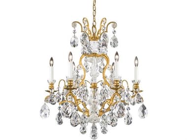 Schonbek 6-Light Bronze Crystal Candelabra Chandelier S53770