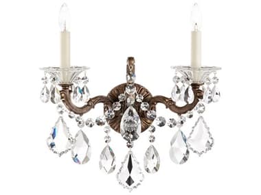 Schonbek La Scala 2-Light Gold Crystal Wall Sconce S55001