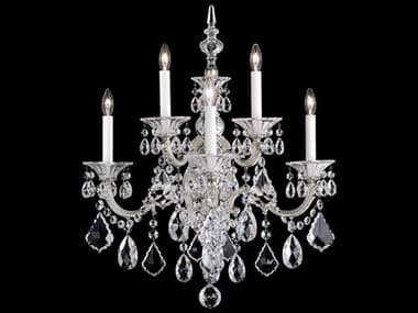 Schonbek La Scala 5-Light Silver Crystal Wall Sconce S55003