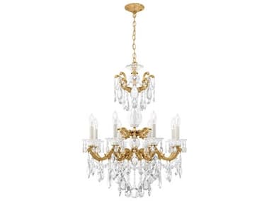 Schonbek La Scala 8-Light Silver Crystal Candelabra Chandelier S55007