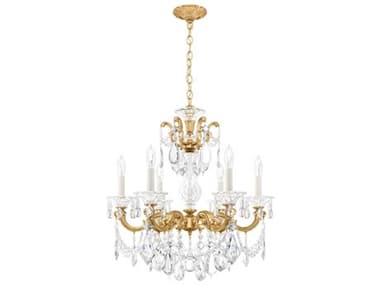 Schonbek La Scala 6-Light Silver Crystal Candelabra Chandelier S55072