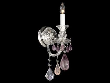 Schonbek Hamilton Rock Crystal 1-Light Silver Wall Sconce S55501