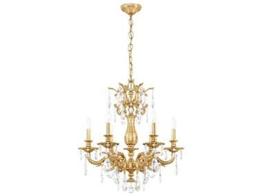 Schonbek Milano 6-Light Gold Crystal Candelabra Chandelier S55676