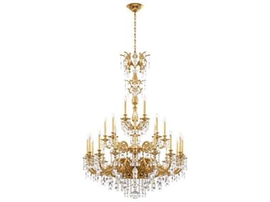 Schonbek Milano 28-Light Bronze Crystal Candelabra Chandelier S55688