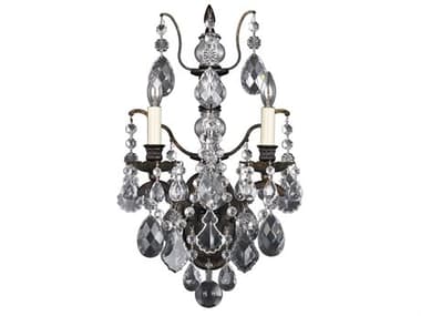 Schonbek Bordeaux 2-Light Bronze Crystal Wall Sconce S55766