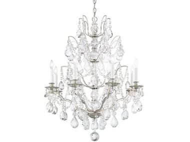 Schonbek Bordeaux 8-Light Silver Crystal Candelabra Chandelier S55771