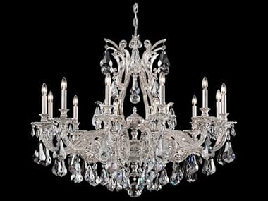 Schonbek Sophia 12-Light Gold Crystal Candelabra Chandelier S56952