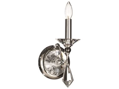 Schonbek Jasmine 1-Light Polished Silver Crystal Wall Sconce S59671