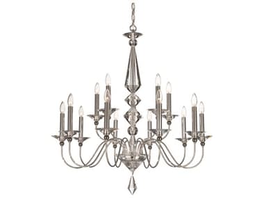 Schonbek Jasmine 15-Light Polished Silver Crystal Candelabra Chandelier S59685