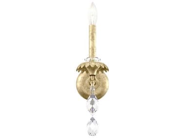 Schonbek Helenia 1-Light Antique Silver Crystal Wall Sconce S5AT1001N44H