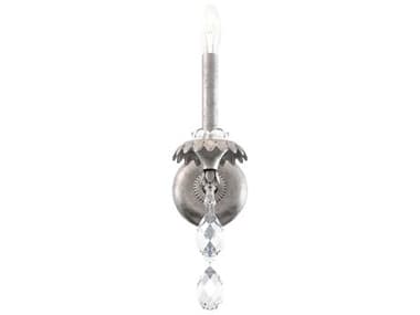 Schonbek Helenia 1-Light Heirloom Silver Crystal Wall Sconce S5AT1001N48H