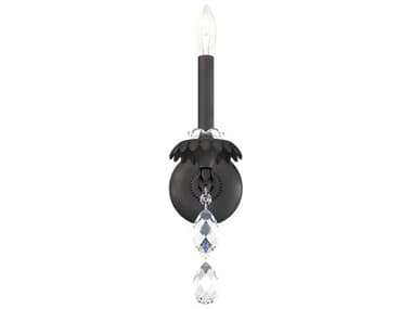 Schonbek Helenia 1-Light Black Crystal Wall Sconce S5AT1001N51H