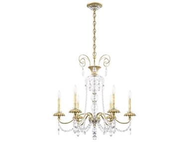 Schonbek Helenia 6-Light Antique Silver Crystal Candelabra Chandelier S5AT1006N44H