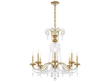 Schonbek Helenia 8-Light Heirloom Gold Crystal Candelabra Chandelier S5AT1008N22H