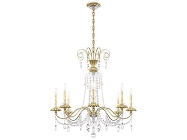 Schonbek Helenia 8-Light Antique Silver Crystal Candelabra Chandelier S5AT1008N44H