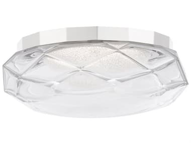 Schonbek Carat 1-Light Polished Nickel Flush Mount S5BFM12213PN