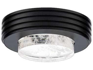 Schonbek Zircle 1-Light Black Round Flush Mount S5BFM82408BK