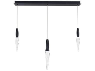 Schonbek Kindjal 3-Light Black Linear Island Pendant S5BPD13203LBK