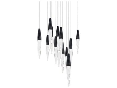 Schonbek Kindjal 13-Light Black Linear Pendant S5BPD13213SBK