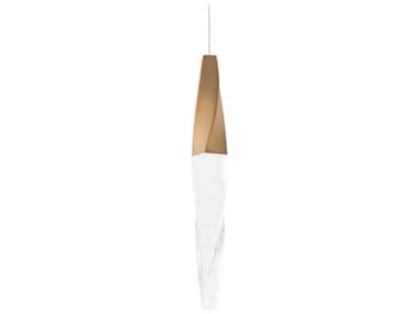 Schonbek Kindjal 1-Light Aged Brass Linear Mini Pendant S5BPD13218AB