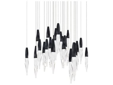 Schonbek Kindjal 25-Light Black Linear Pendant S5BPD13225SBK