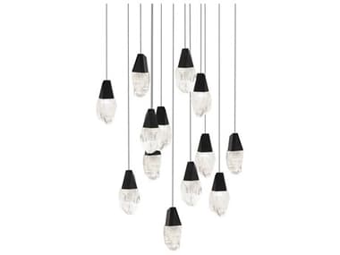 Schonbek Martini 13-Light Black Pendant S5BPD20213SOBK