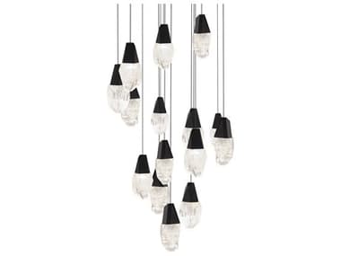 Schonbek Martini 15-Light Black Pendant S5BPD20215OBK