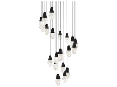 Schonbek Martini 21-Light Black Pendant S5BPD20221OBK