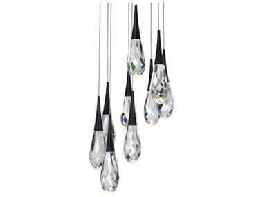 Schonbek Hibiscus 9-Light Black Pendant S5BPD21209BK