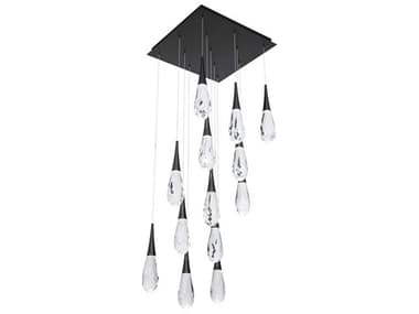 Schonbek Hibiscus 13-Light Black Pendant S5BPD21213SBK