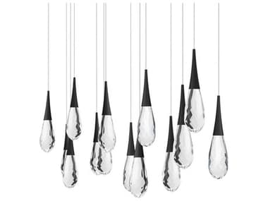 Schonbek Hibiscus 14-Light Black Island Pendant S5BPD21214LBK