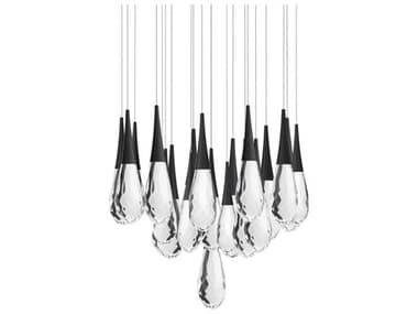 Schonbek Hibiscus 21-Light Black Pendant S5BPD21221BK