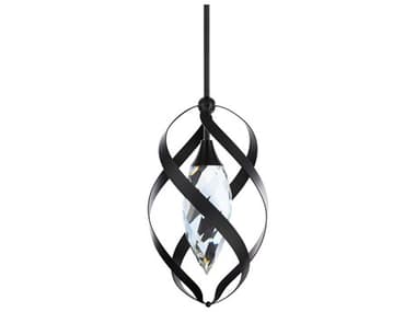 Schonbek Solan 1-Light Black Geometric Mini Pendant S5BPD23318BK