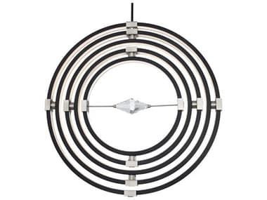 Schonbek Atomic 5-Light Black Geometric Round Pendant S5BPD45236BKBN