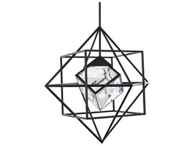 Schonbek Heracles 1-Light Black Geometric Pendant S5BPD51228BK