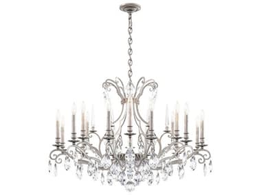 Schonbek Renaissance Nouveau 18-Light8-Light Antique Silver Crystal Candelabra Chandelier S5RN3892N48H